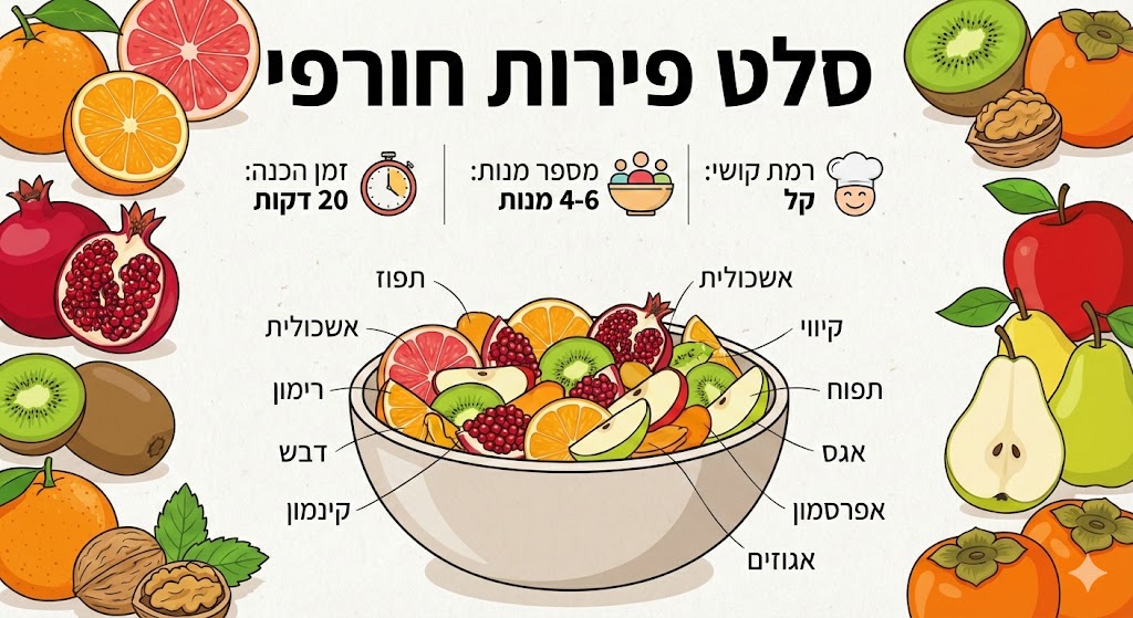 סלט פירות חורפי